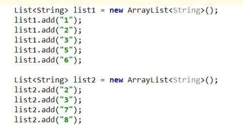 java list取差集,差集的符號